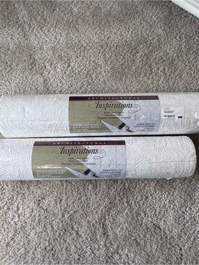 VTG Paintable Vinyl Wallcovering 533200L Textured Wallpaper 2 Rolls Inspirations